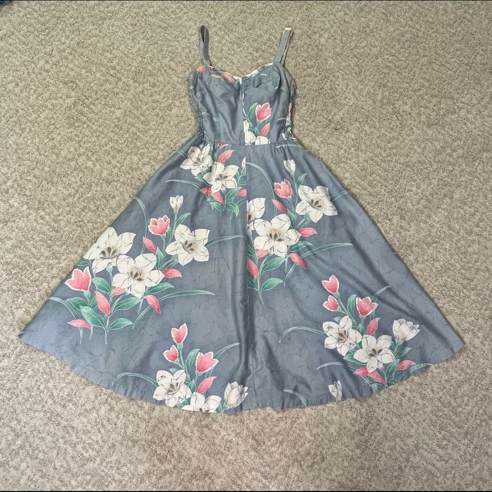 Vintage 1980s Sun Fashions Hawaiian vintage sun dress S